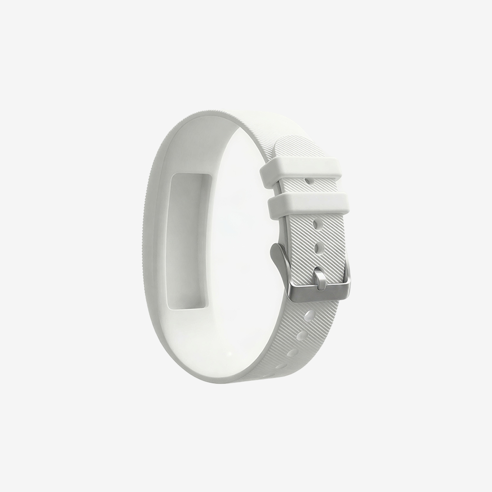 Rise Alarm Band Replacement Strap With Clasp - White