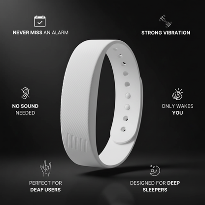 Rise Alarm Band - White