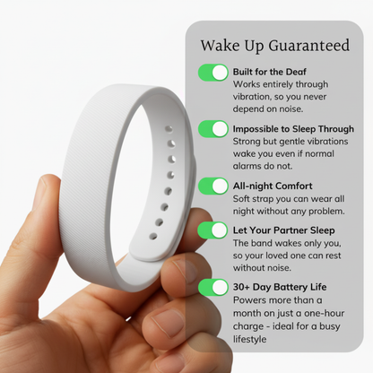 Rise Alarm Band - White